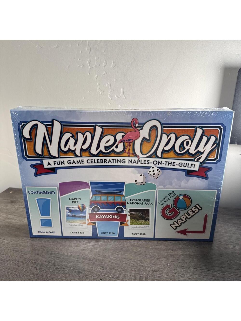 Naples Opoly Board Game Monopoly Style Game Late For The Sky BRAND NEW Florida